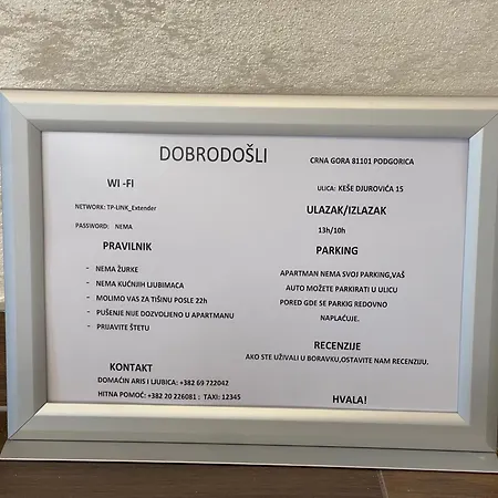 Sahat Kula Apartmán Podgorica